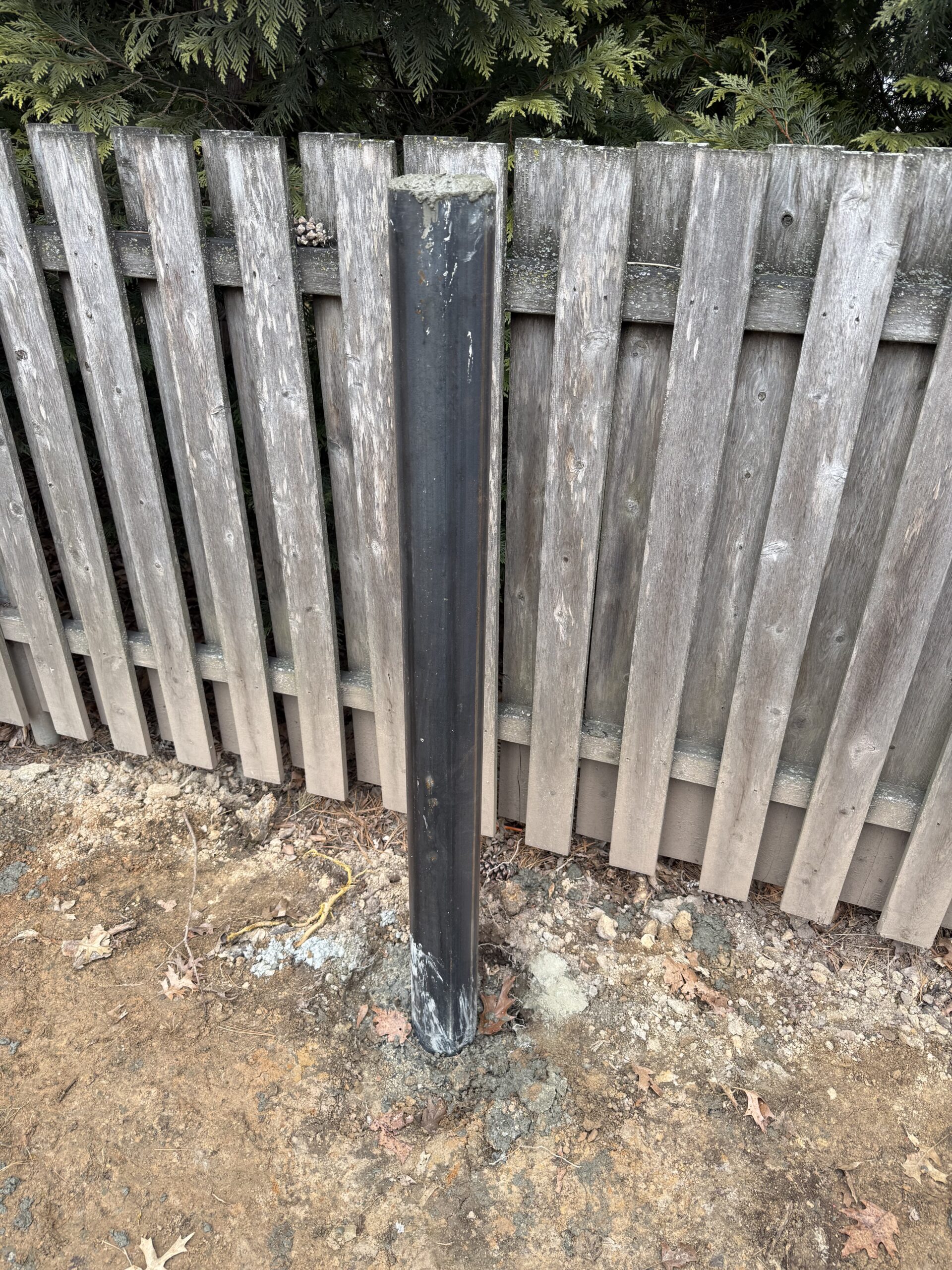 bare metal safety bollard